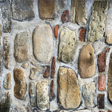 Eski taş duvar arka planı. Taş zemin