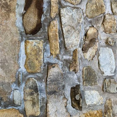 Eski taş duvar arka planı. Taş zemin