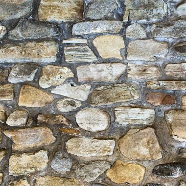 Eski taş duvar arka planı. Taş zemin
