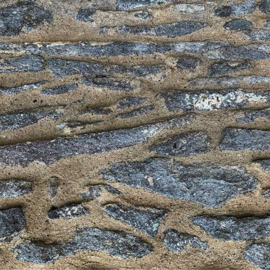 Eski taş duvar arka planı. Taş zemin