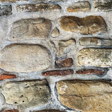 Eski taş duvar arka planı. Taş zemin