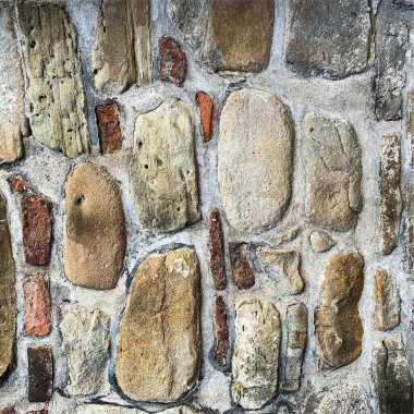 Eski taş duvar arka planı. Taş zemin