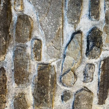 Eski taş duvar arka planı. Taş zemin