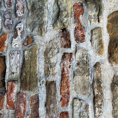 Eski taş duvar arka planı. Taş zemin