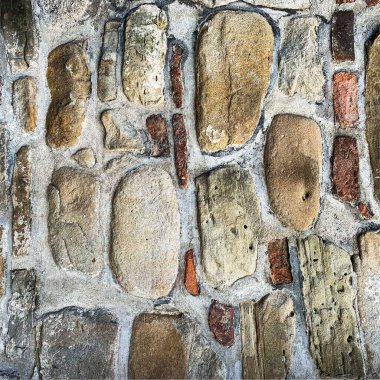 Eski taş duvar arka planı. Taş zemin