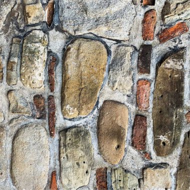 Eski taş duvar arka planı. Taş zemin