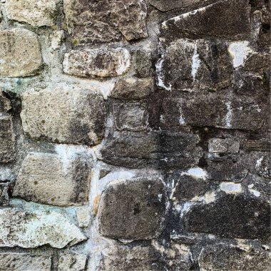 Eski taş duvar arka planı. Taş zemin