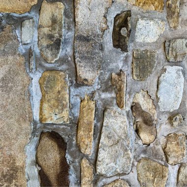 Eski taş duvar arka planı. Taş zemin