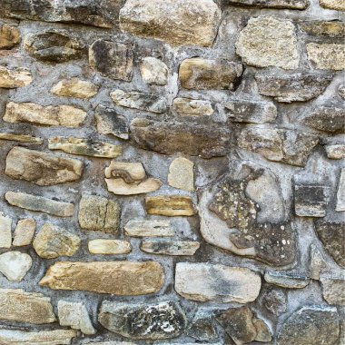 Eski taş duvar arka planı. Taş zemin