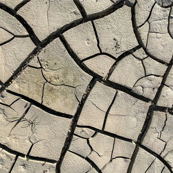 Cracked Earth Background Dry Ground Surface Cracks Mud Cracks — стоковое фото