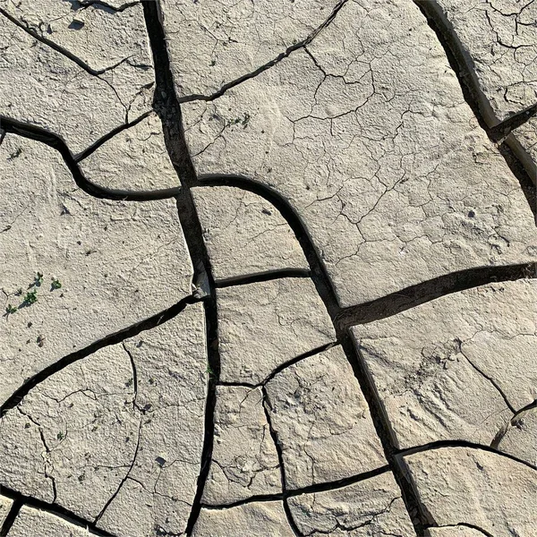 Fondo Tierra Agrietado Superficie Seca Con Grietas Grietas Barro —  Fotos de Stock