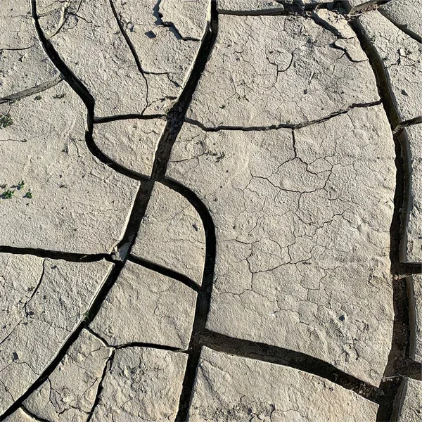 Fondo Tierra Agrietado Superficie Seca Con Grietas Grietas Barro —  Fotos de Stock