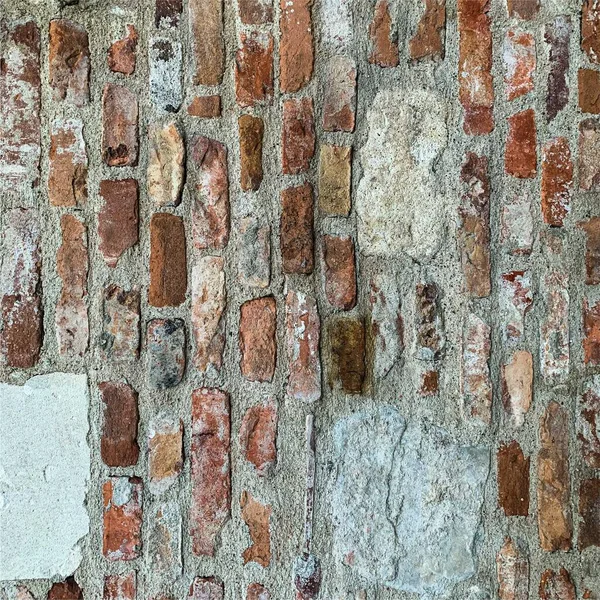 Oude Stenen Muur Achtergrond Baksteen Muur Textuur — Stockfoto