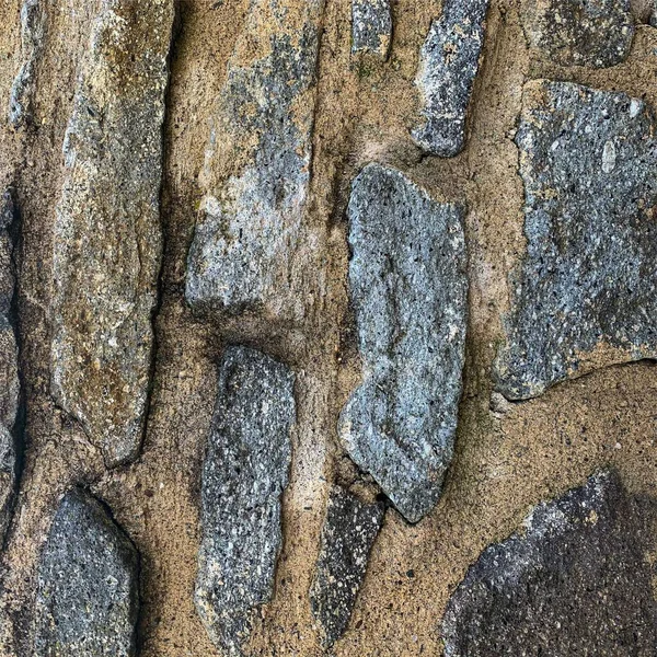 Eski taş duvar arka planı. Taş zemin