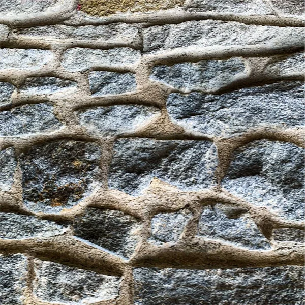 Eski taş duvar arka planı. Taş zemin