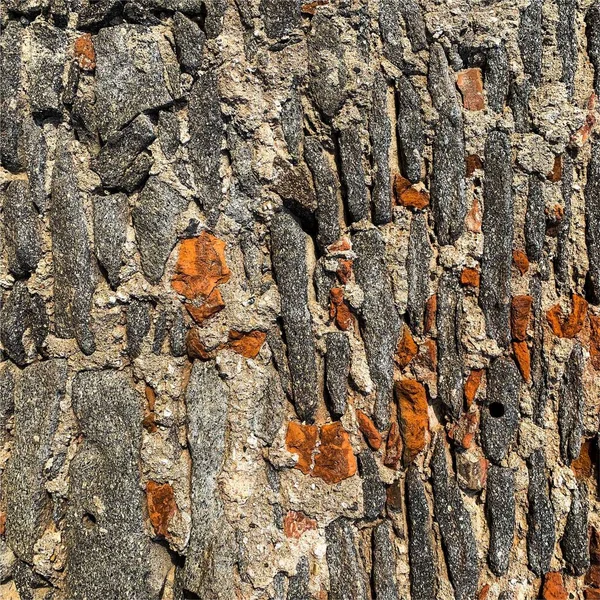 Eski taş duvar arka planı. Taş zemin