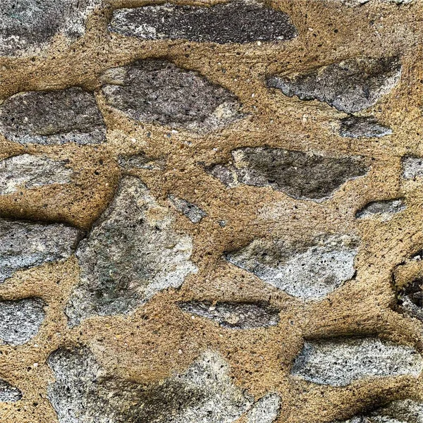 Eski taş duvar arka planı. Taş zemin