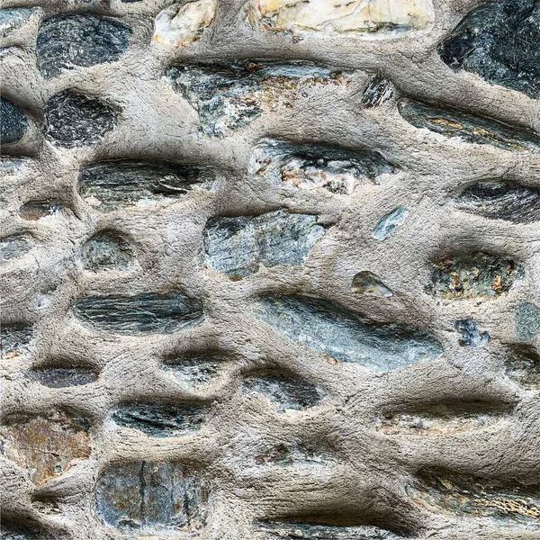 Eski taş duvar arka planı. Taş zemin