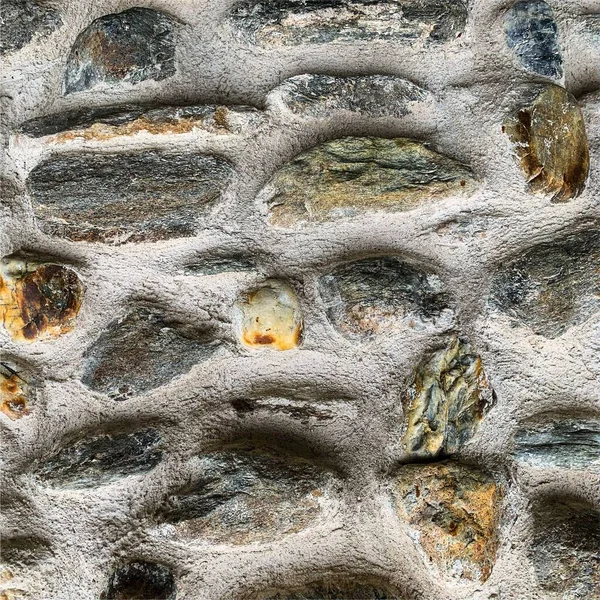 Eski taş duvar arka planı. Taş zemin