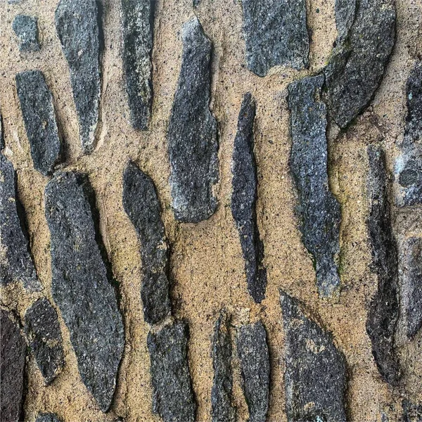 Eski taş duvar arka planı. Taş zemin