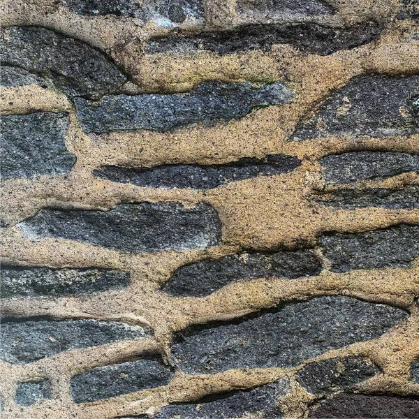 Eski taş duvar arka planı. Taş zemin