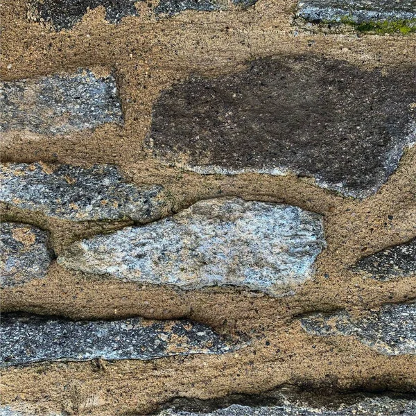 Eski taş duvar arka planı. Taş zemin