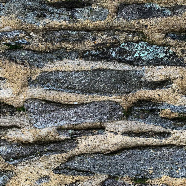 Eski taş duvar arka planı. Taş zemin