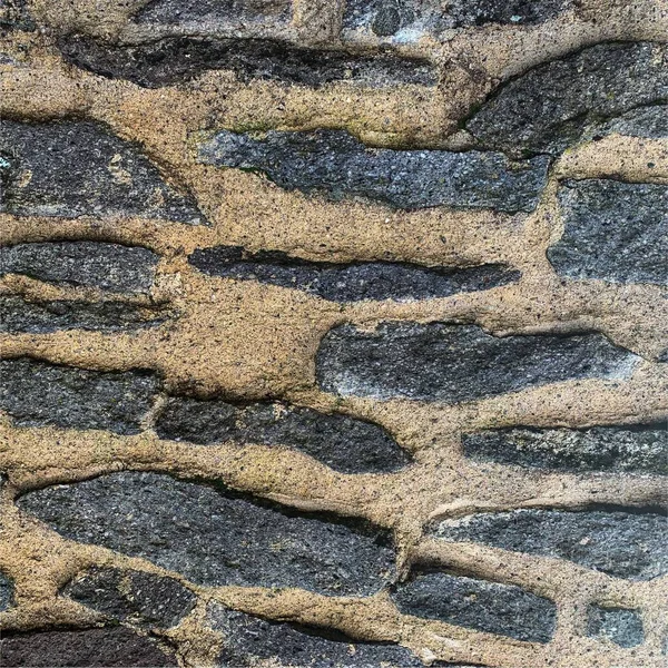 Eski taş duvar arka planı. Taş zemin