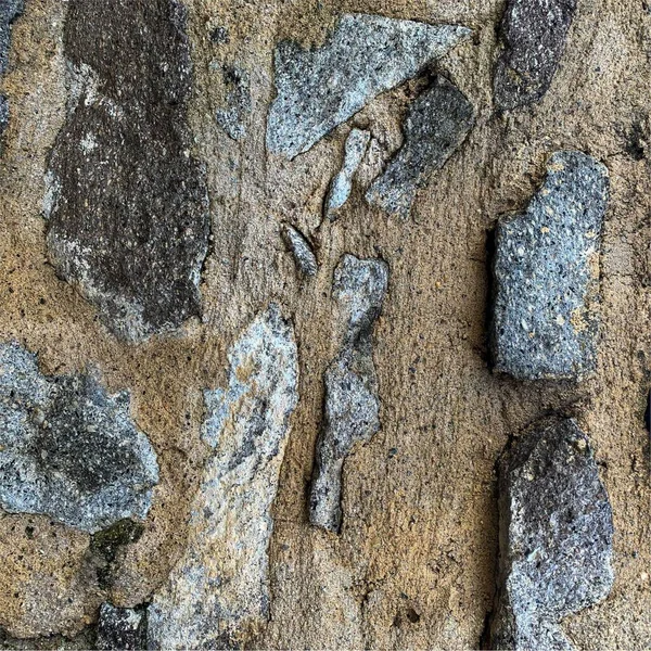 Eski taş duvar arka planı. Taş zemin