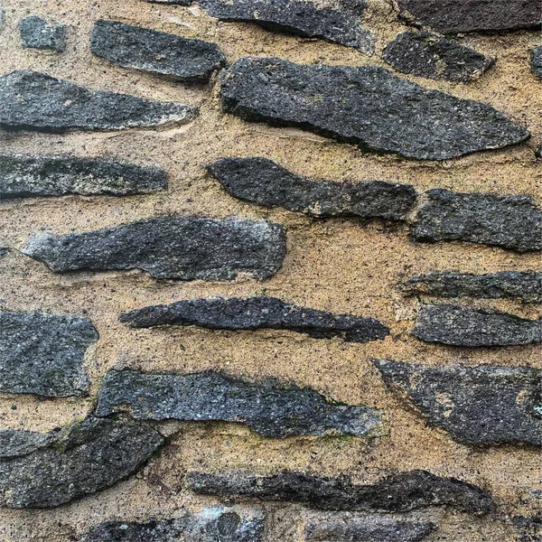 Eski taş duvar arka planı. Taş zemin