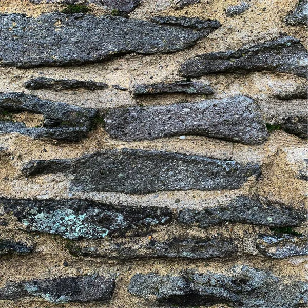 Eski taş duvar arka planı. Taş zemin