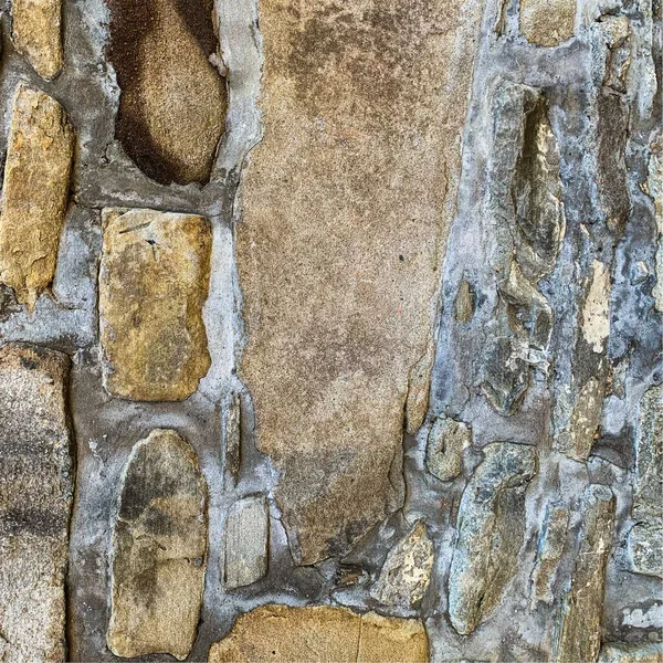 Eski taş duvar arka planı. Taş zemin