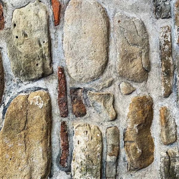 Eski taş duvar arka planı. Taş zemin