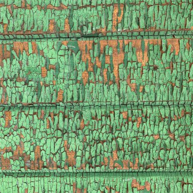 Yıpranmış boya desenli ahşap bir duvar.