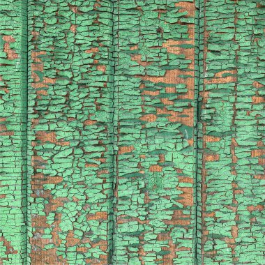 Yıpranmış boya desenli ahşap bir duvar.