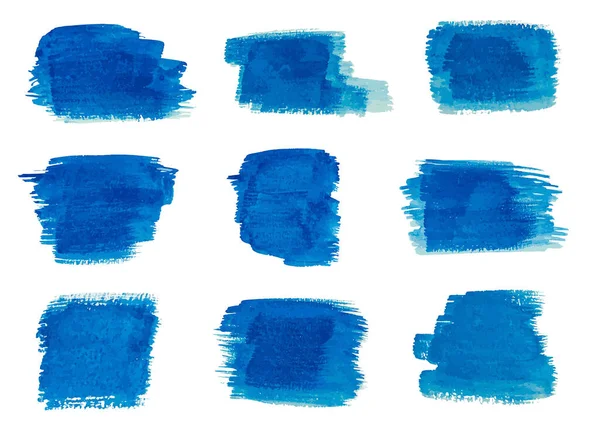 Синее Акварельное Пятно Акварель Фон Синий Акварель Векторный Дизайн — стоковый вектор