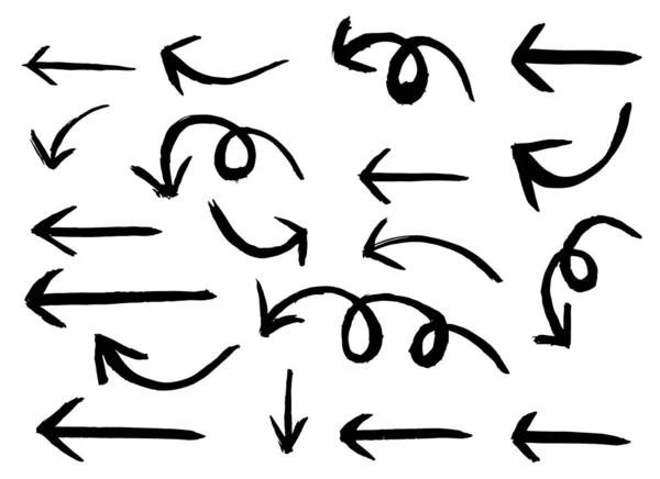 Векторная Иллюстрация Стрелок Вручную — стоковый вектор