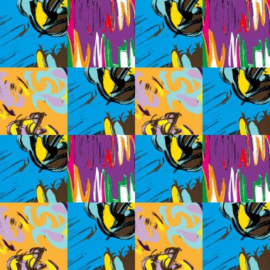 Tasarımınız için graffiti tarzında geometrik, soyut, pürüzsüz desen