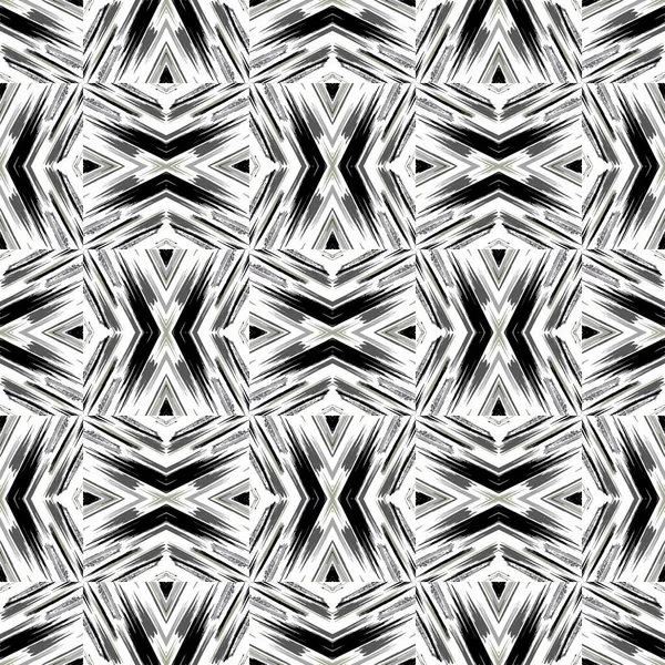 あなたのデザインのための落書きスタイルの幾何学的な抽象的なシームレスパターン — ストックベクタ