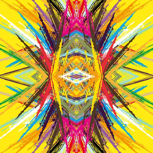 落書きの抽象的な色の背景美しい多角形明るい幾何学模様 — ストックベクタ