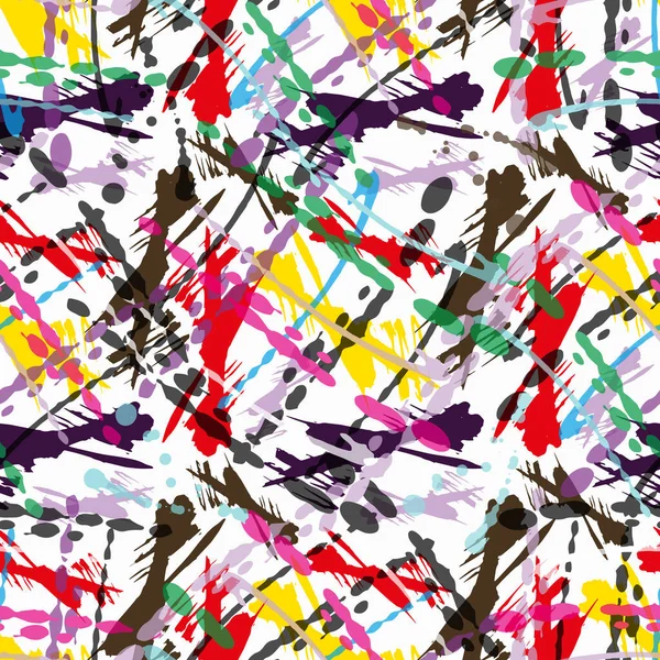 Abstrait Fond Coloré Graffitis Beaux Polygones Lumineux Motif Géométrique Sans — Image vectorielle