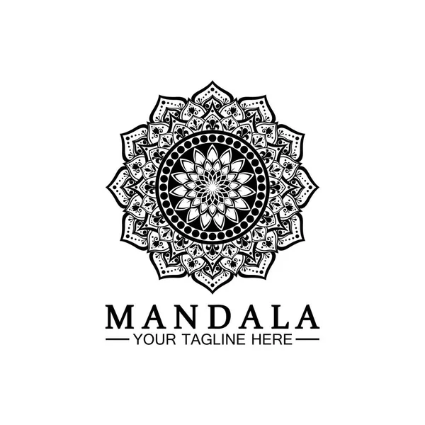 Mandala Logo Diseño Vector Plantilla — Archivo Imágenes Vectoriales