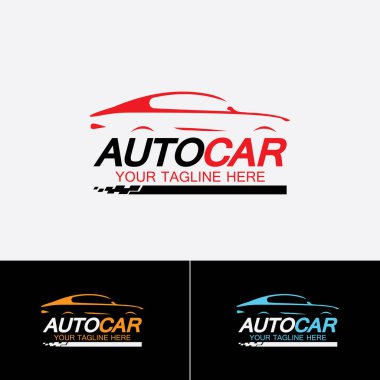 Otomobil logosu simgesi vektör tasarım şablonu
