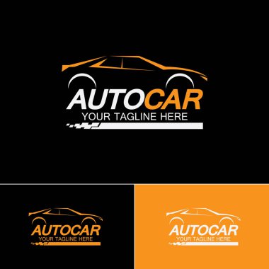 Otomobil logosu simgesi vektör tasarım şablonu