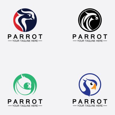 Papağan Logosu Tasarım Şablonunu Ayarla