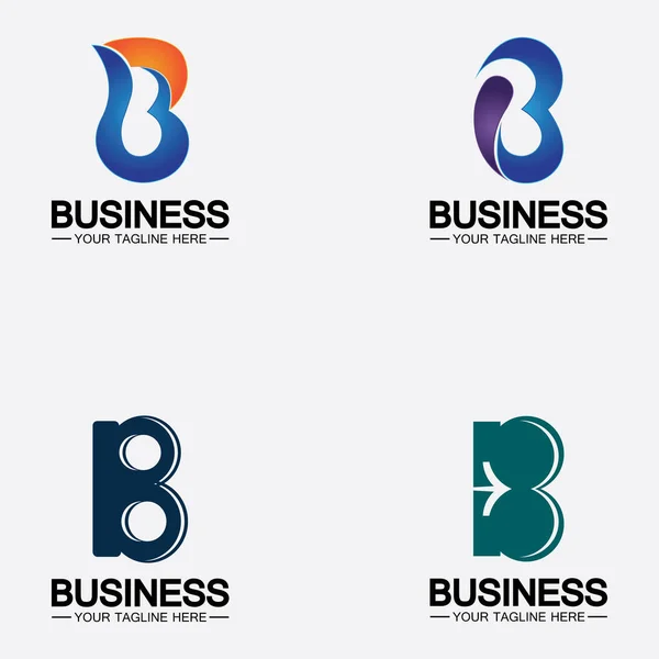 Set Abstrakter Buchstabe Logo Vektor Logo Symbol Design Vorlage — Stockvektor