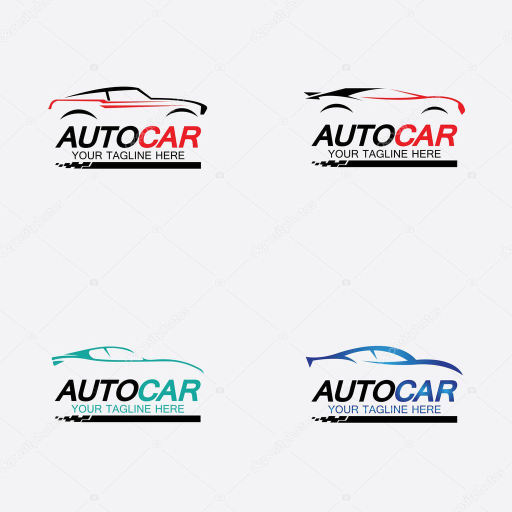 Set Auto car logo symbol icon vector design template