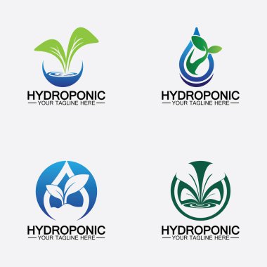 Hidrofonik logo vektör resimleme tasarımı