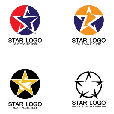 yıldız logo şablonu vektör resimleme tasarım-vektörü