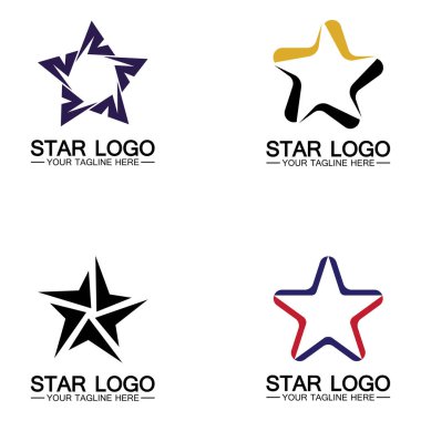 yıldız logo şablonu vektör resimleme tasarım-vektörü
